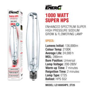 L E Super HPS 1000 Watt