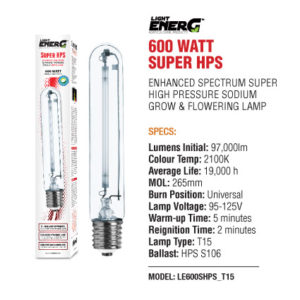 L E Super HPS 600 Watt