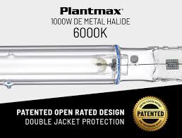 Plantmax 1000W DE Metal Halide 6 K Grow Lamp