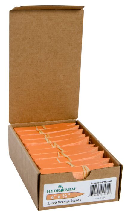 Orange Colored plant Labels