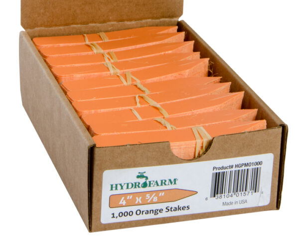 Orange Colored plant Labels