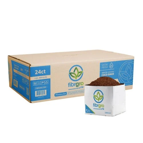 Fibre Gro Lite Open Top 2 Gallon Coco Grow Bag for indoor coco growing